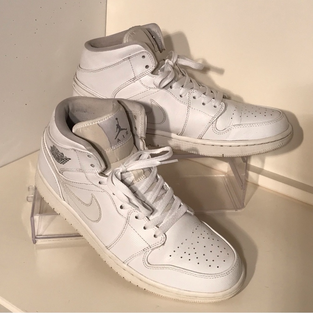 Air Jordan 1 MID (2014) White/Cool Grey (10)